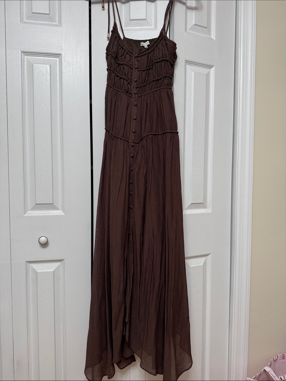 Brown strappy dress